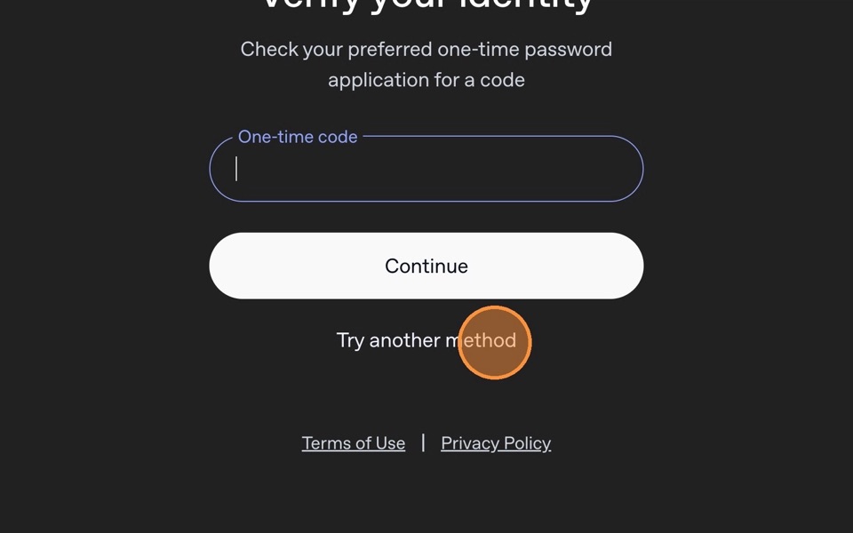 ChatGPT identity verification screen