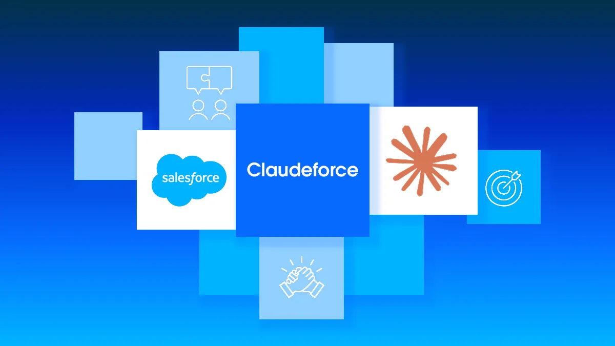 Salesforce and Anthropic official Claudeforce announcement graphic