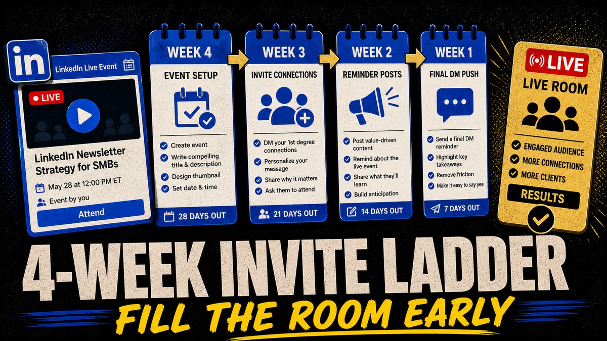 LinkedIn Live invite timing