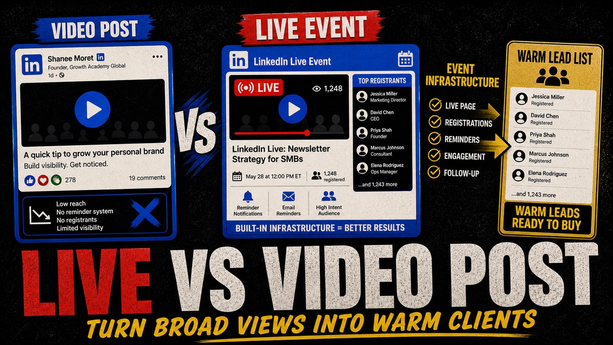 LinkedIn Live vs video post